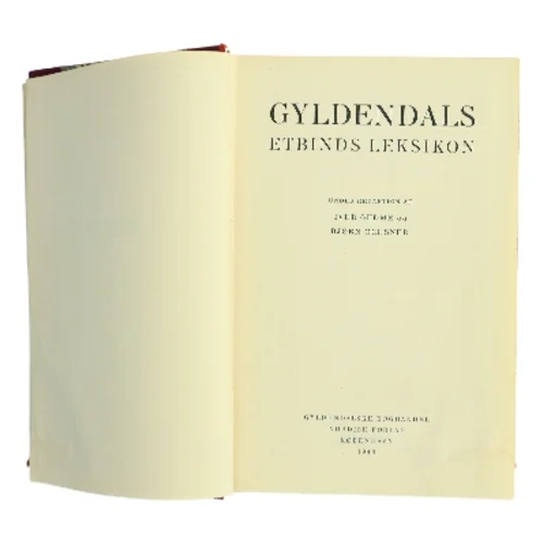 Gyldendals etbinds leksikon (Bog)
