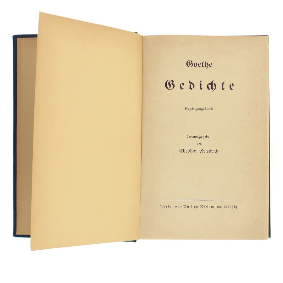 Gedichte. Ergänzungsband af Johann Wolfgang von Goethe (Bog)