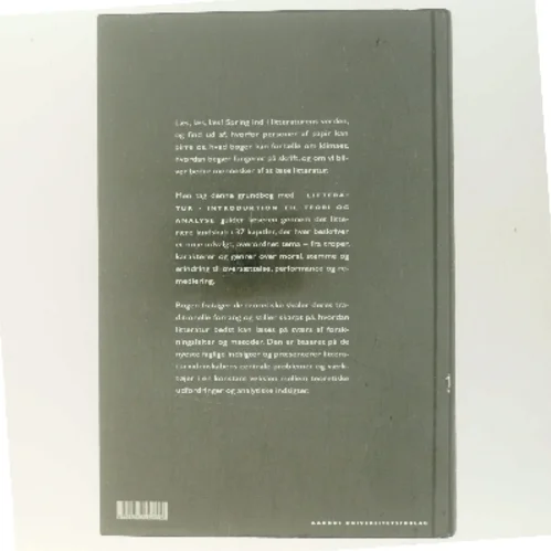 Litteratur : introduktion til teori og analyse (Bog)