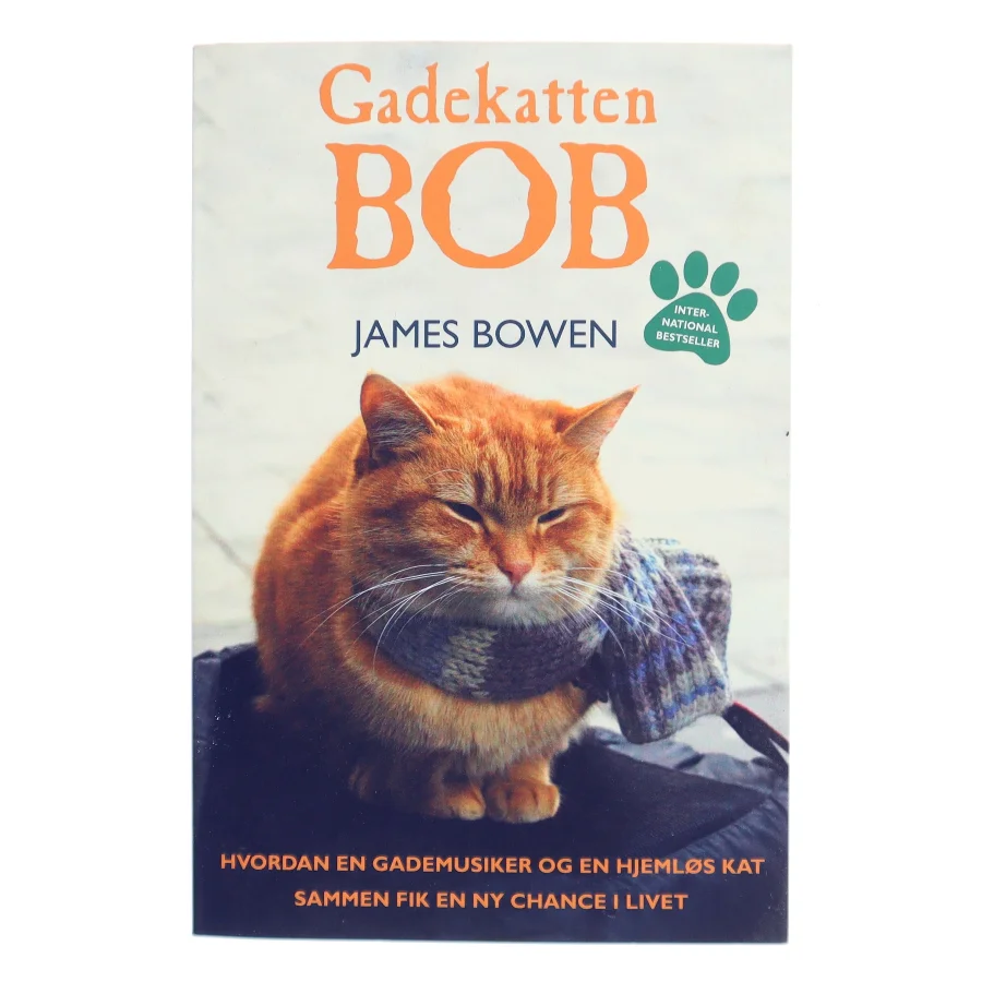Gadekatten Bob : hvordan en gademusiker og en hjemløs kat sammen fik en ny chance i livet af James Bowen (f. 1979) (Bog)