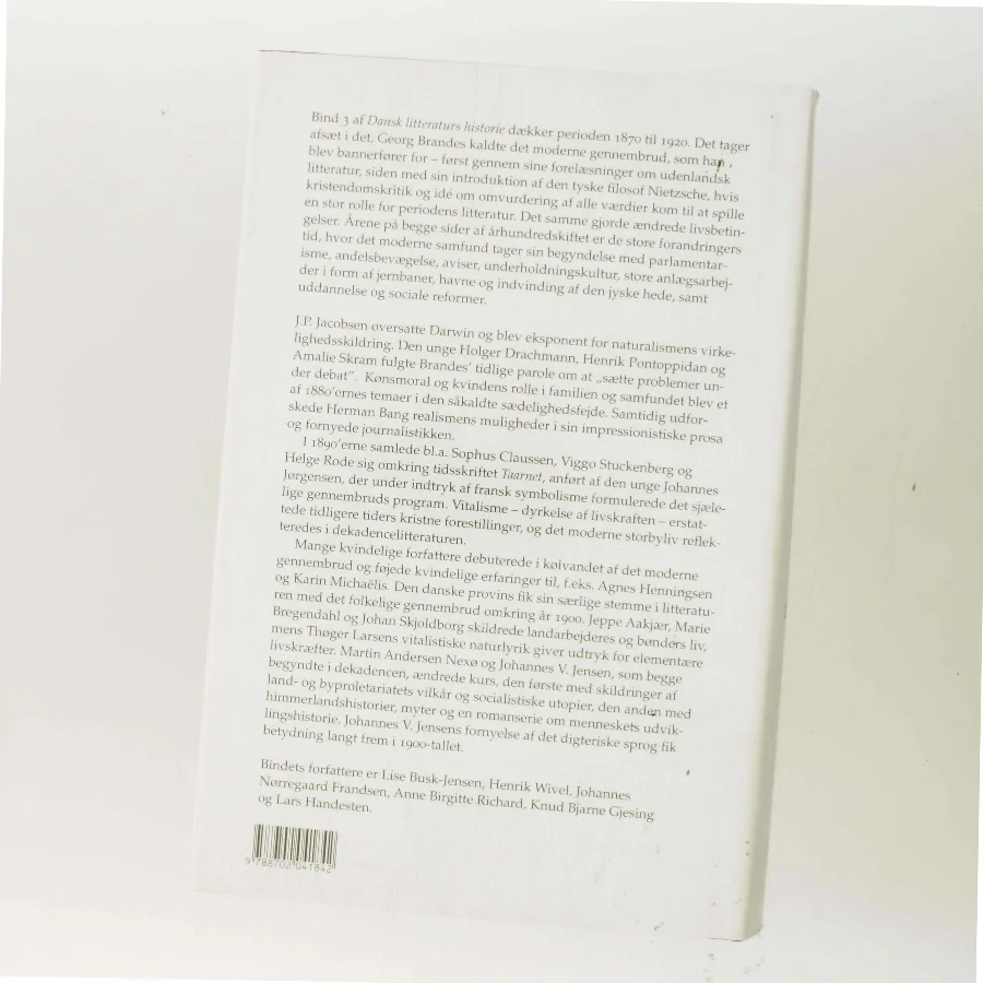 Dansk litteraturs historie. Bind 3, 1870-1920 (Bog)