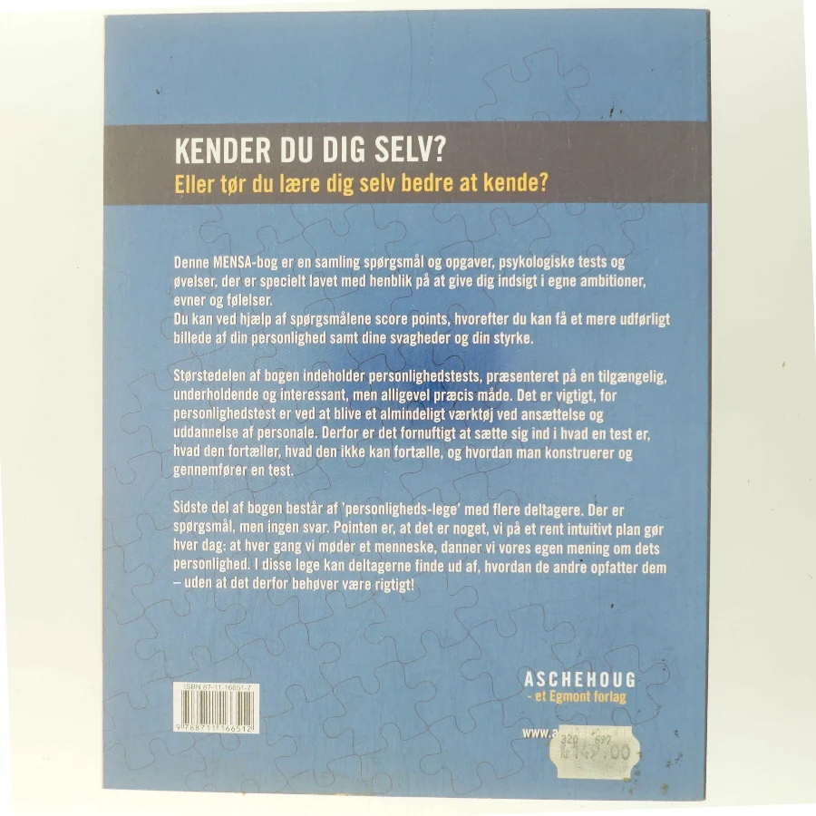 Mensa - kend dig selv : test din personlighed, dine følelser, evner, svagheder og din styrke af Robert Allen (Bog)
