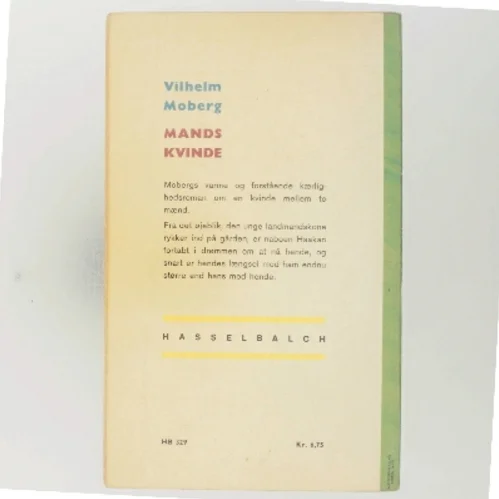 Mands kvinde af Vilhelm Moberg (Bog)