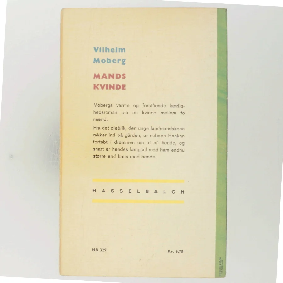 Mands kvinde af Vilhelm Moberg (Bog)