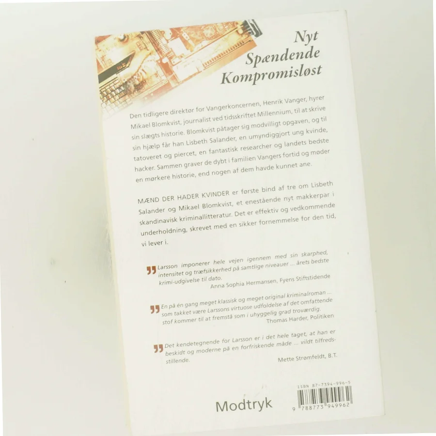 Mænd der hader kvinder af Stieg Larsson (Bog)
