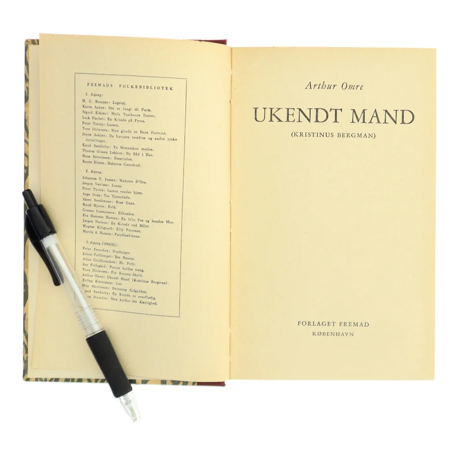 Ukendt mand af Arthur Omre (Bog)