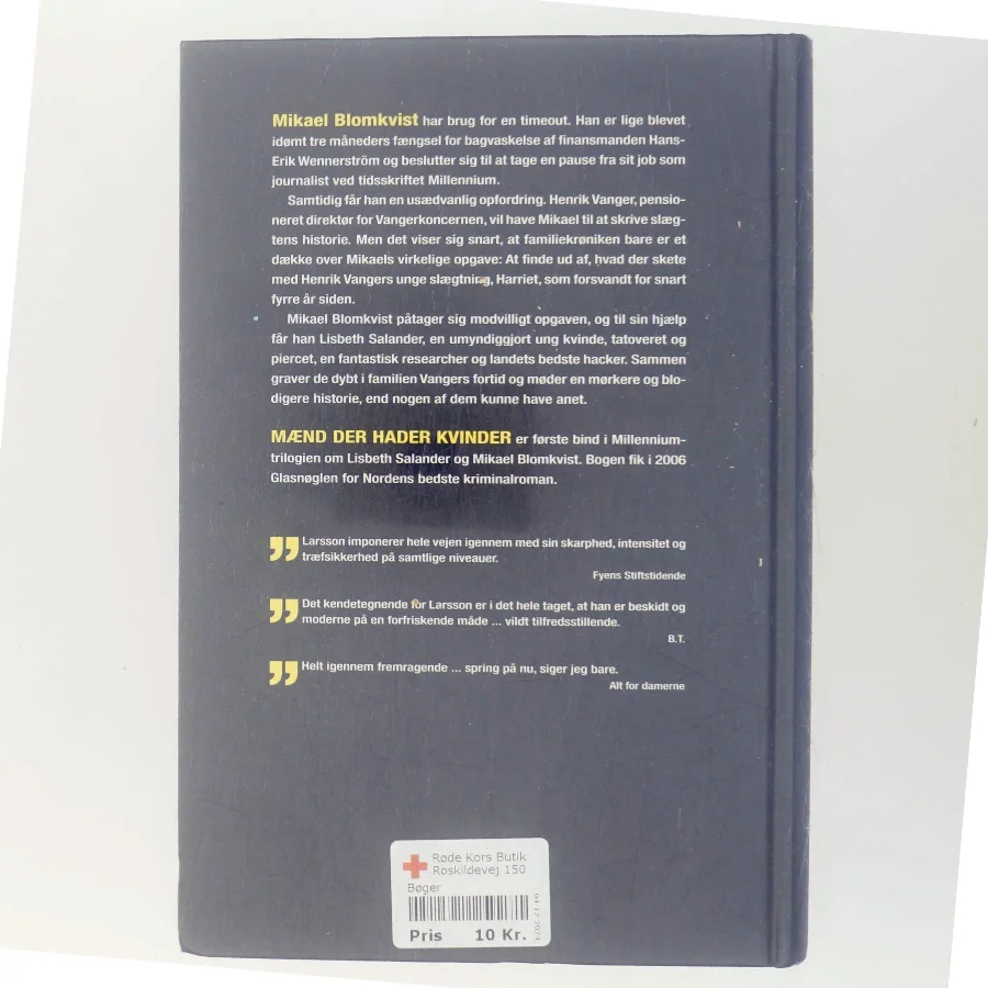 Mænd der hader kvinder af Stieg Larsson (Bog)