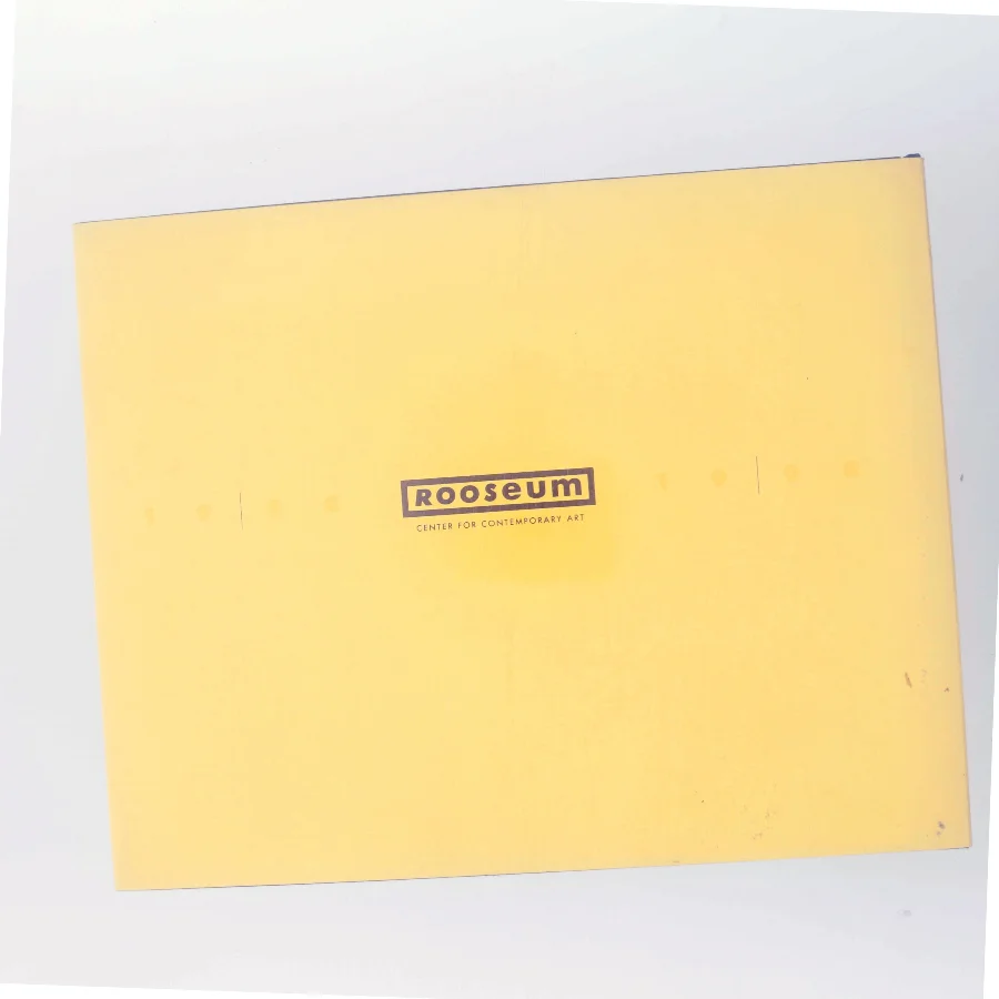 Rooseum Center for Contemporary Art 1988–1998 (Bog)