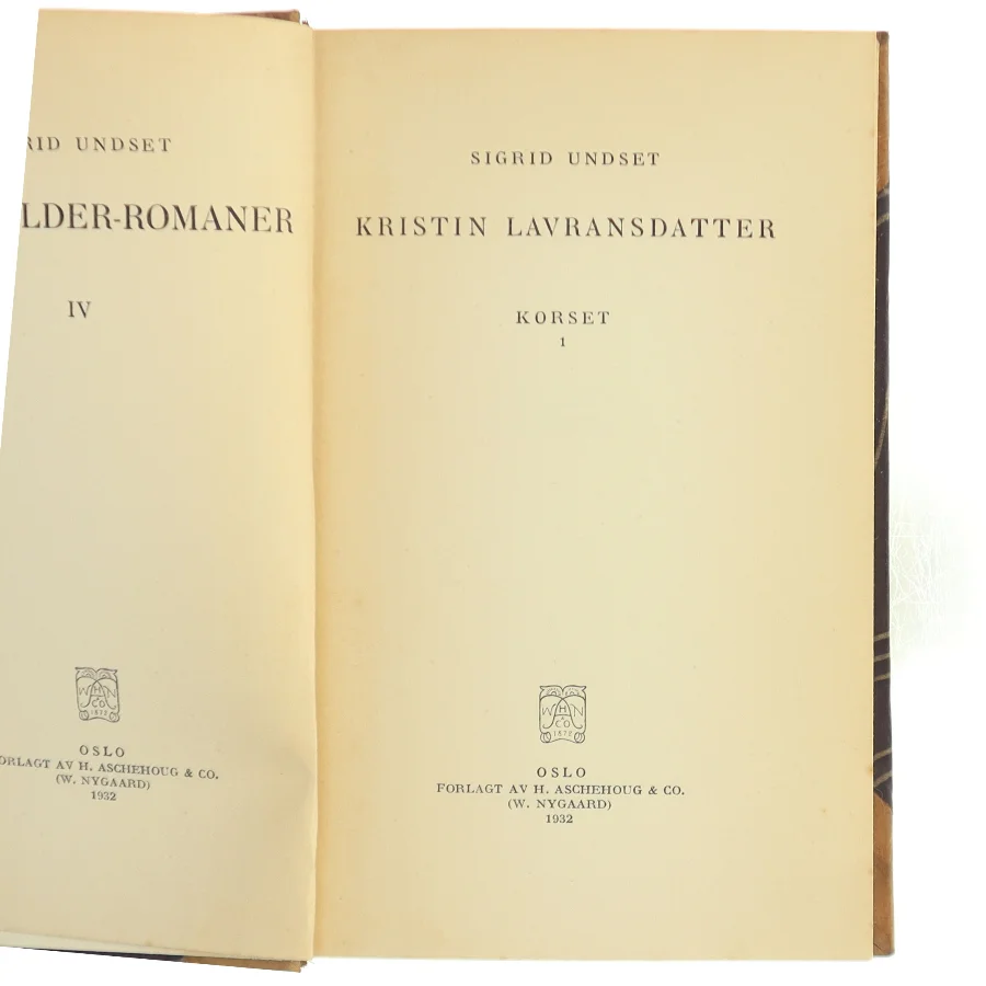 Kristin Lavransdatter: Korset 1 af Sigrid Undset (Bog)