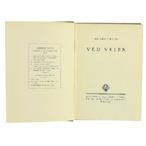 Ved vejen af Herman Bang (Bog)