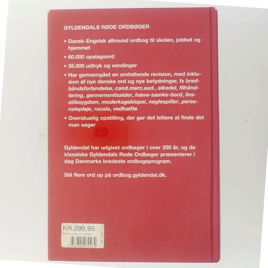 Gyldendal's Red Danish-English Dictionary (Hardback) af Jens Axelsen (Bog)