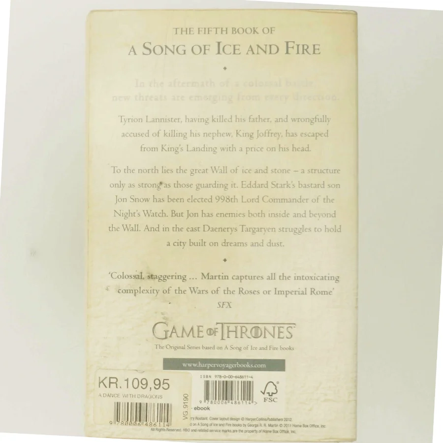 A dance with dragons af George R. R. Martin (Bog)