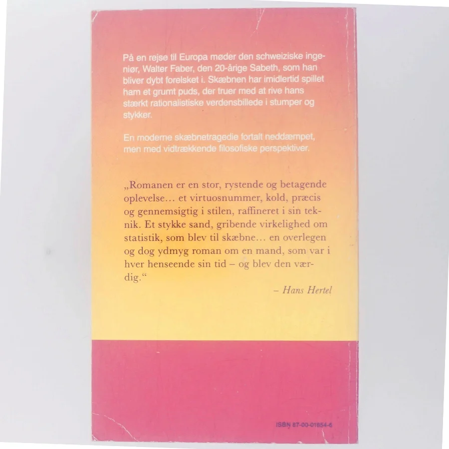 Homo Faber af Max Frisch (Bog)