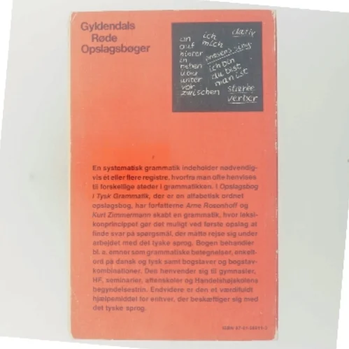 Tysk Grammatik (Bog)