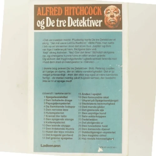 Det farlige fugleskræmsel af Alfred Hitchcock (Bog)