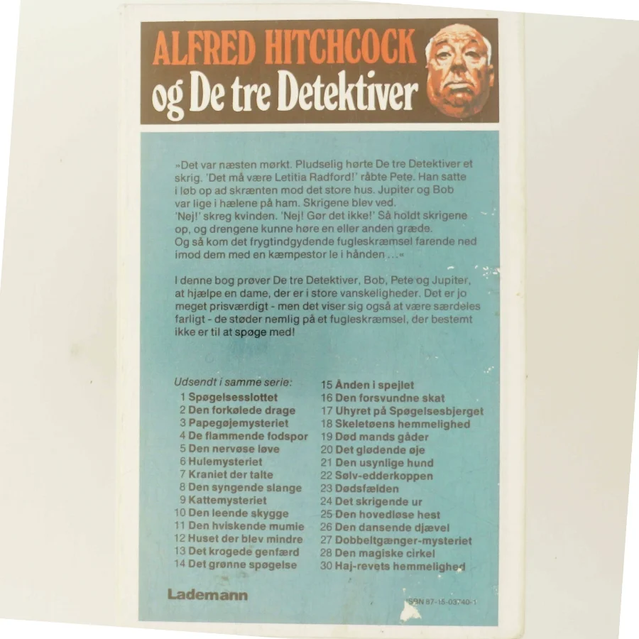 Det farlige fugleskræmsel af Alfred Hitchcock (Bog)