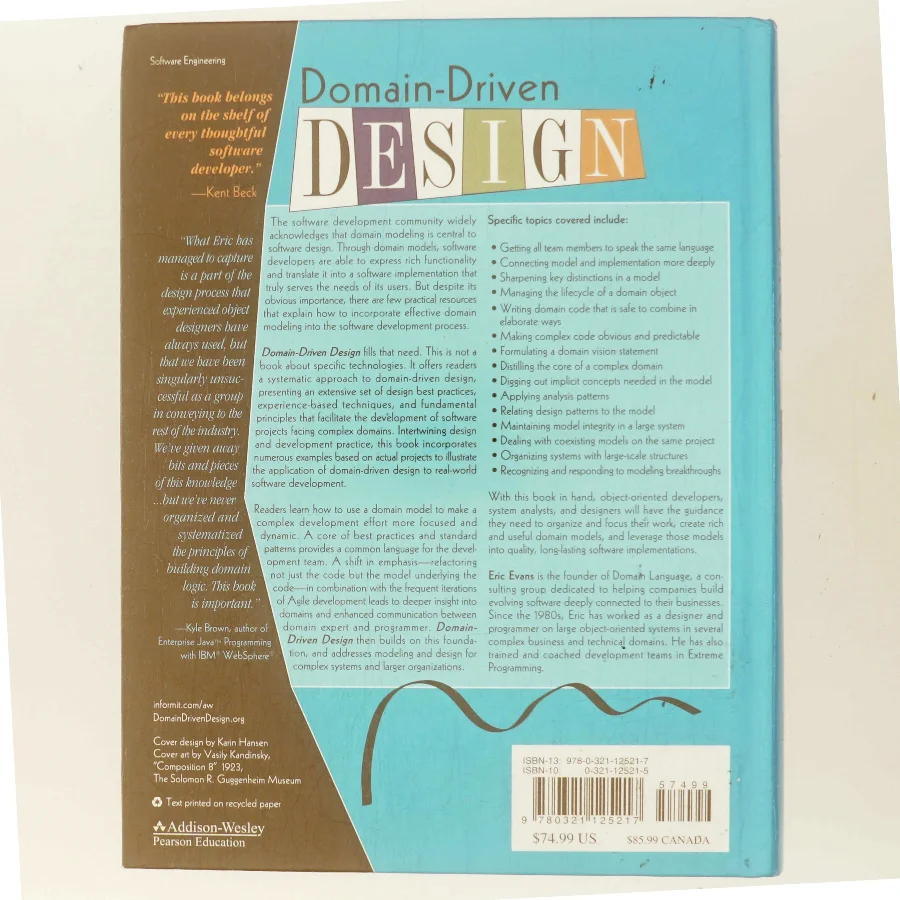 Domain-driven design : tackling complexity in the heart of software af Eric Evans (Bog)