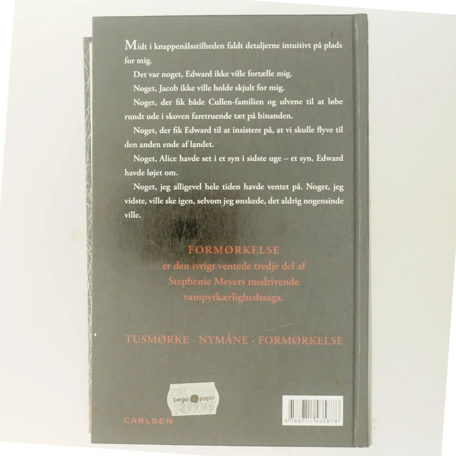 Formørkelse af Stephenie Meyer (Bog)