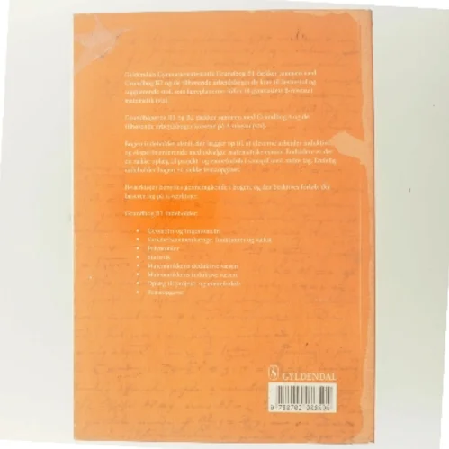 Gyldendals Gymnasiematematik Grundbog B1 (Bog)