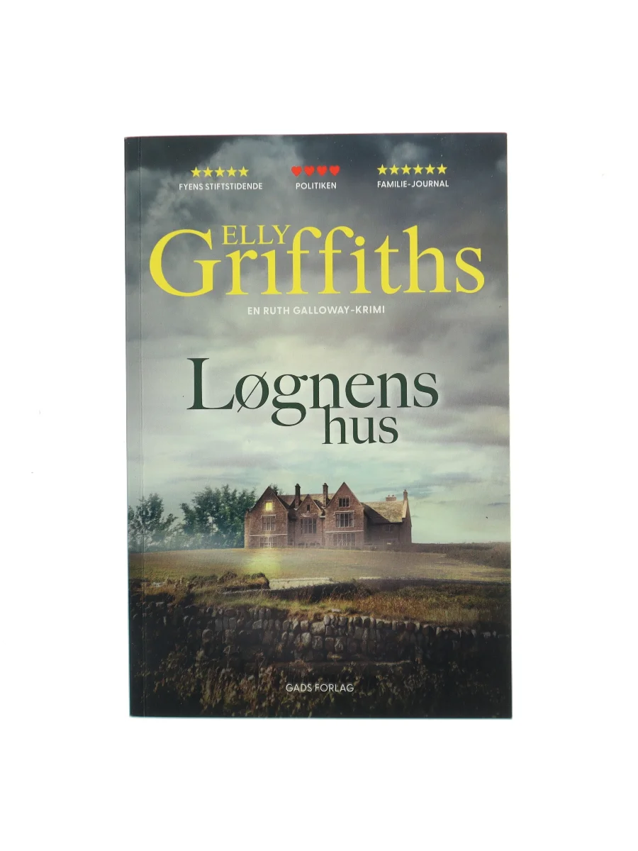 Forsiden af Løgnens hus (The Janus Stone) af Elly Griffiths