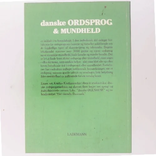 danske ORDSPROG & MUNDHELD af Kristian Kristiansen (Bog)
