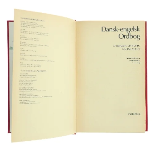 Dansk-engelsk Ordbog (Bog)