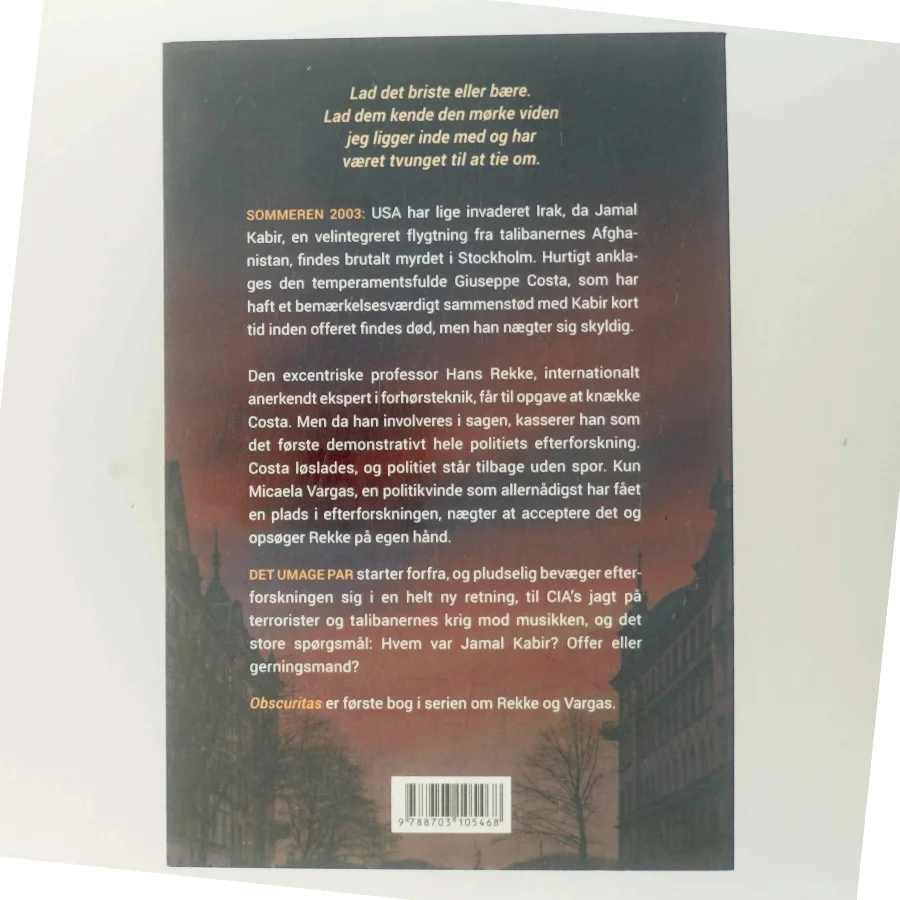 Obscuritas af David Lagercrantz (Bog)