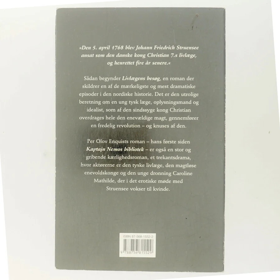 Livlaegens Besog: Roman (Danish Edition) af Per Olov Enquist (Bog)
