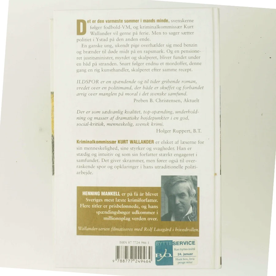 Ildspor af Henning Mankell (Bog)