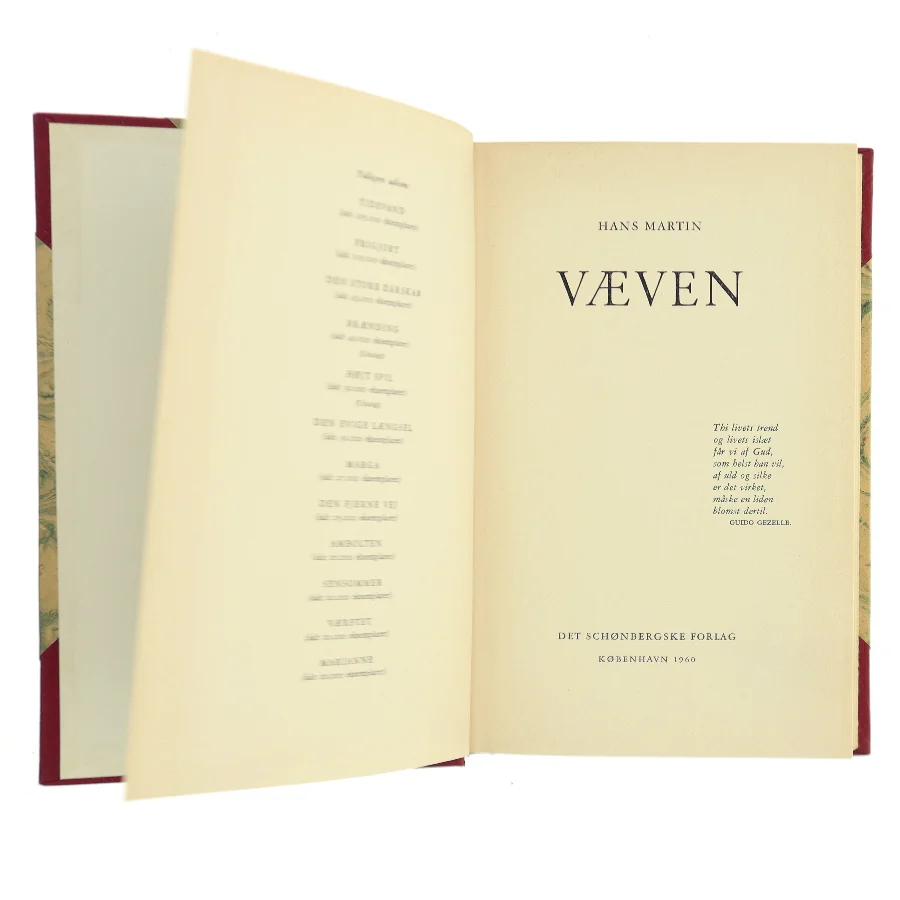 Væven af Hans Martin (Bog)