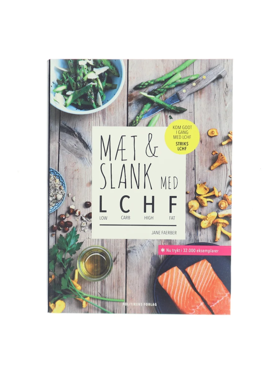 Forsiden af Mæt & slank med LCHF af Jane Faerber