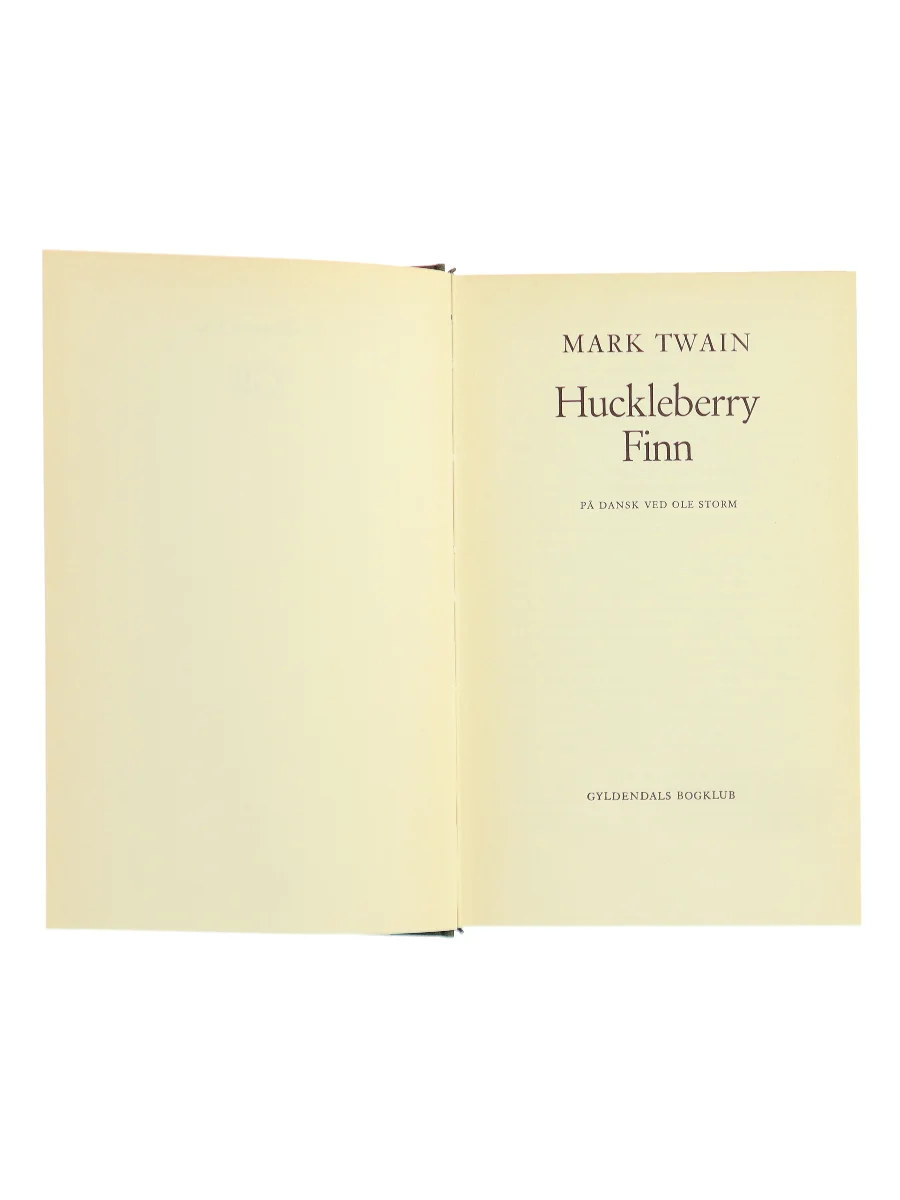 Forsiden af Huckleberry Finn af Mark Twain