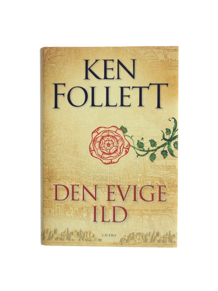 Forsiden af Den evige ild (A Column of Fire) af Ken Follett