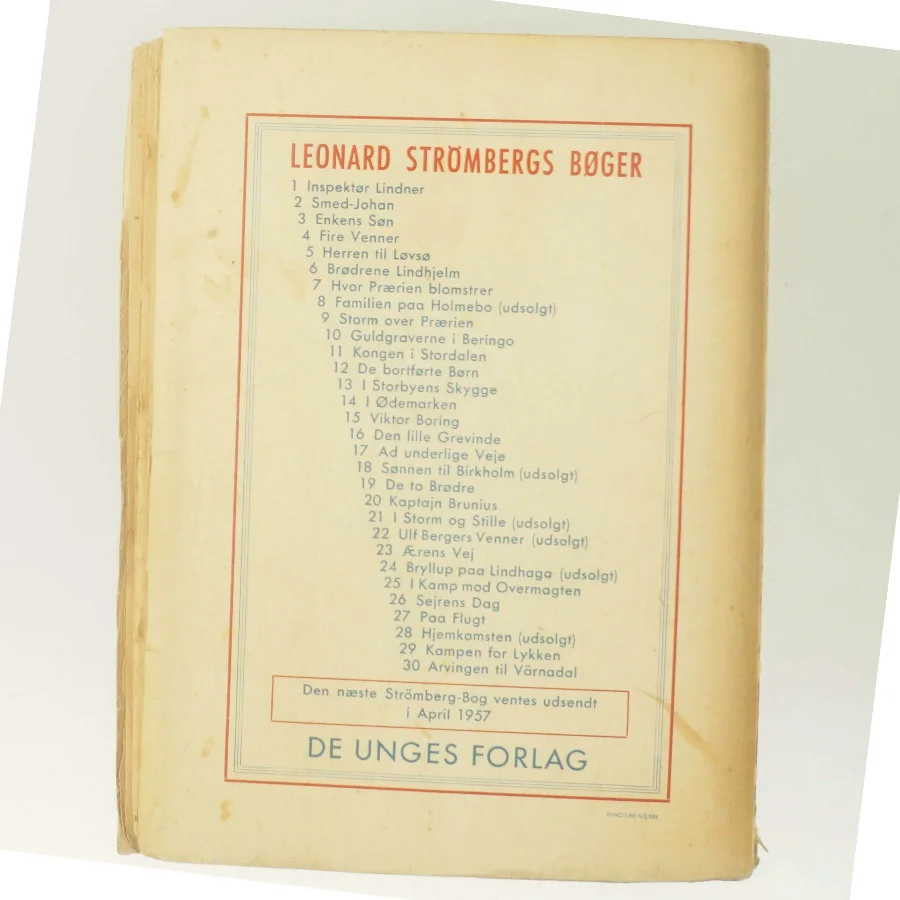 Arvingen til Värnadal af Leonard Strömberg (Bog)