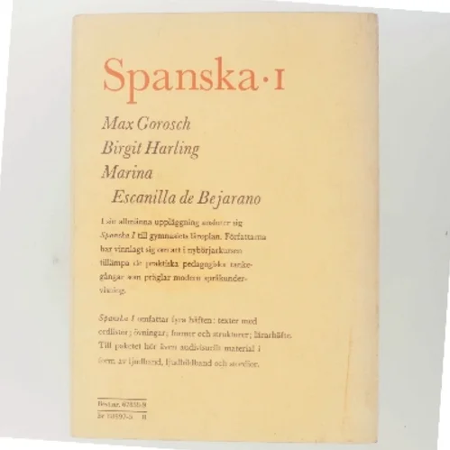 Former och strukturer till Spanska 1 (Bog)
