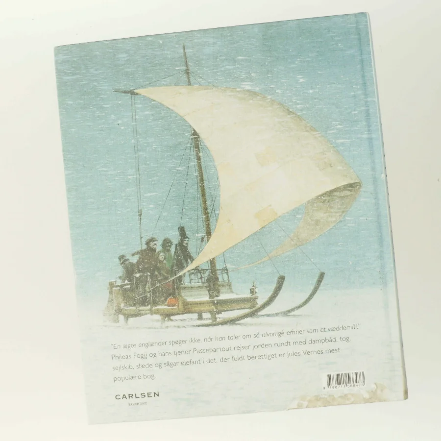 Jorden rundt på firs dage af Jules Verne (Bog)