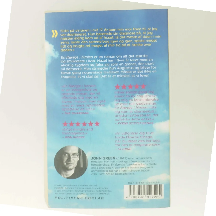 En flænge i himlen af John Green (f. 1977) (Bog)