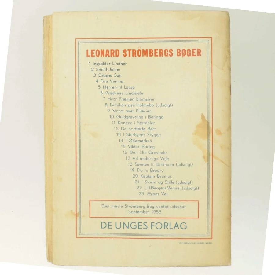 Ærens Vej af Leonard Strömberg (Bog)