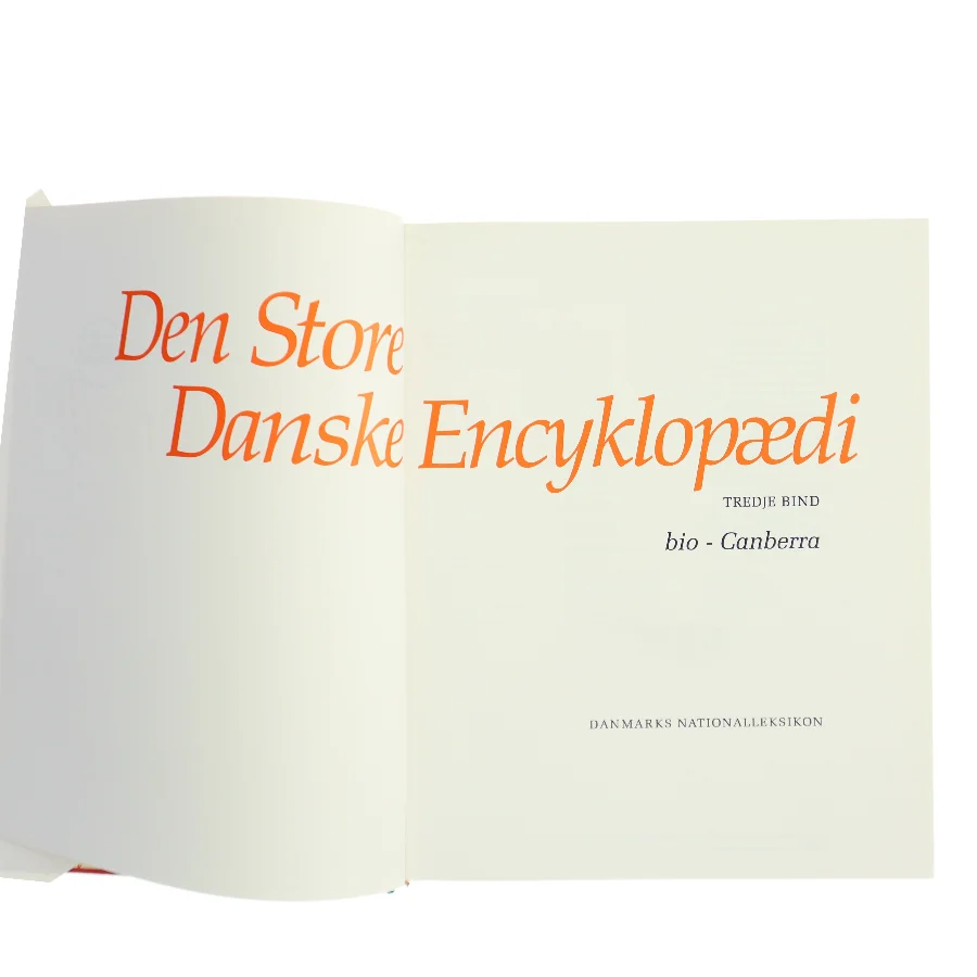 Den Store Danske Encyklopædi. Tredje bind: bio - Canberra af Danmarks Nationalleksikon (Bog)