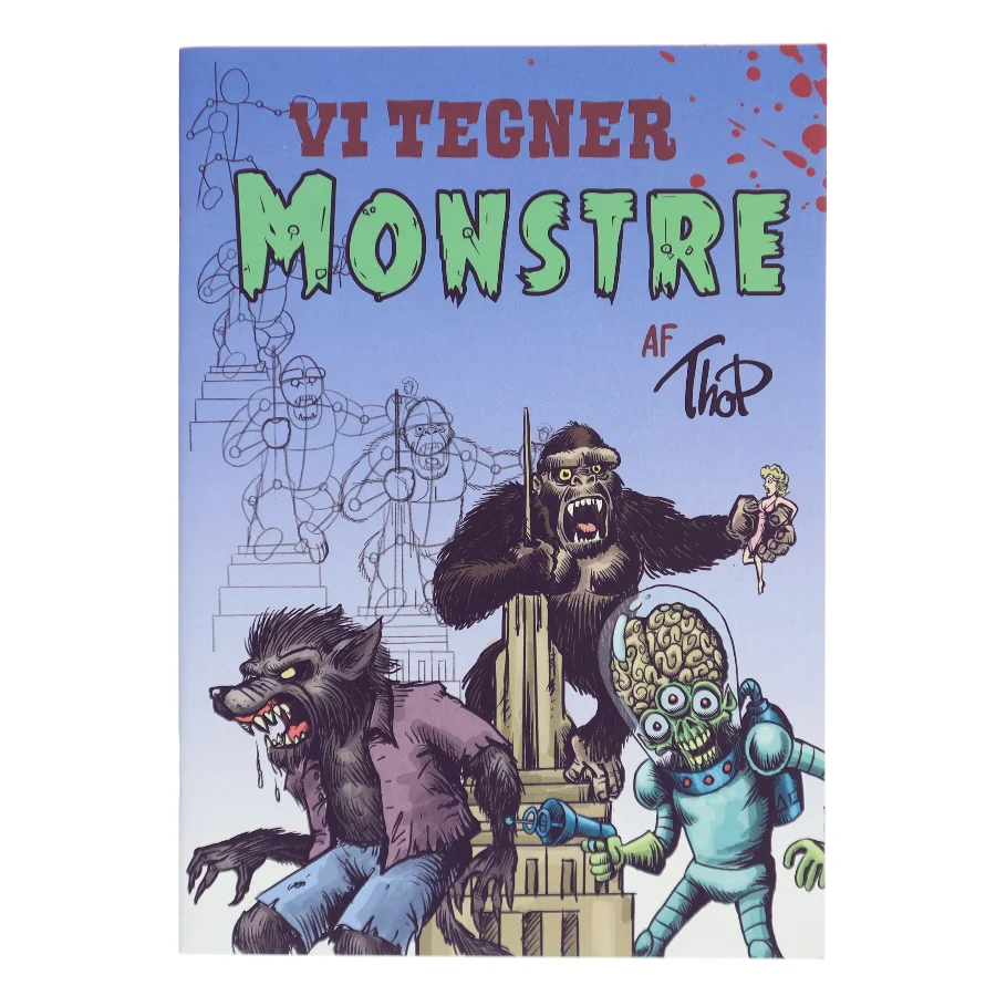 Vi tegner monstre af Thomas Friis Pedersen (Thop) (Bog)
