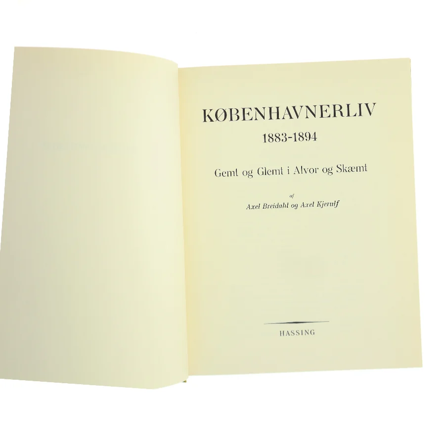 Københavnerliv 1883-1894 (Bog)