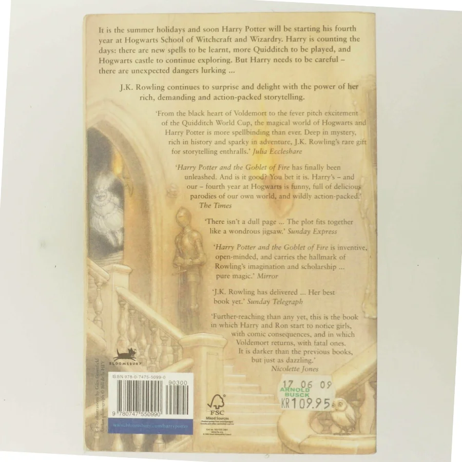 Harry Potter and the Goblet of Fire af J.K. Rowling (Bog)