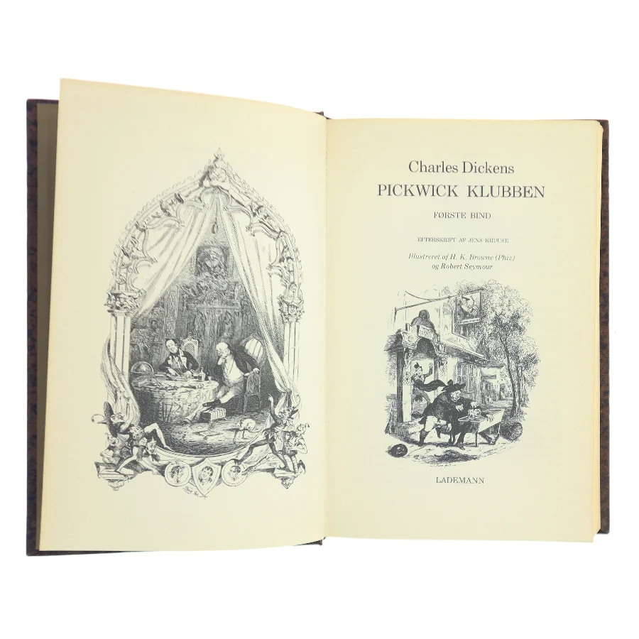 Pickwick klubben. Første bind af Charles Dickens (Bog)