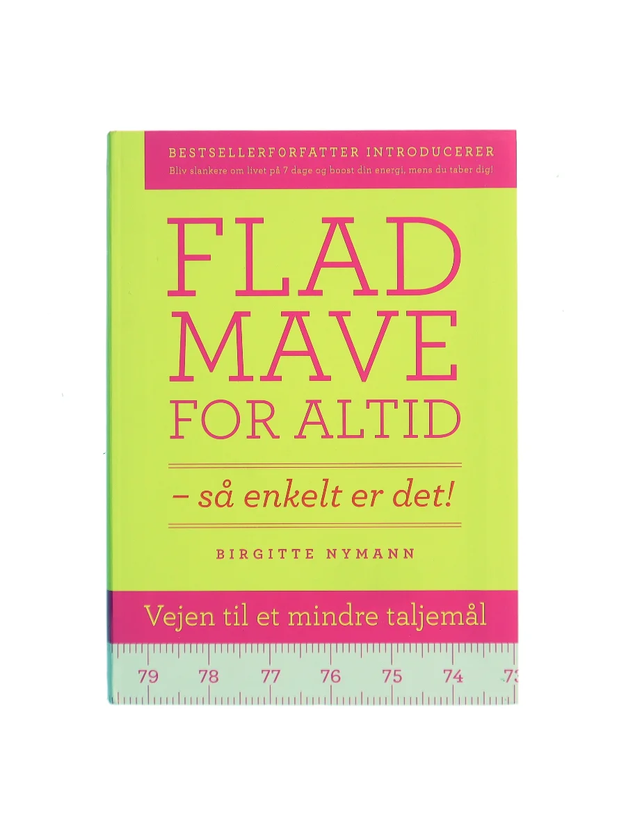 Forsiden af Flad mave for altid af Birgitte Nymann