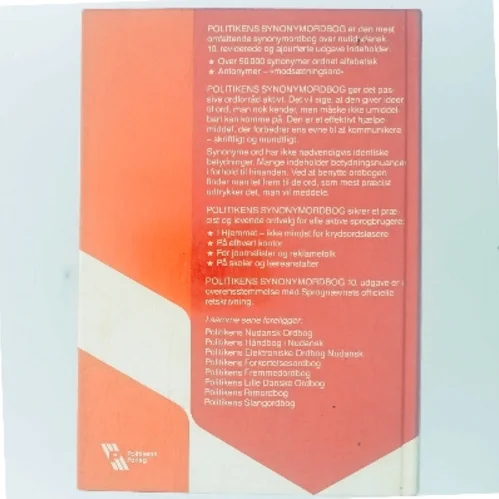 Politikens Synonymordbog af Politikens Forlag (Bog)