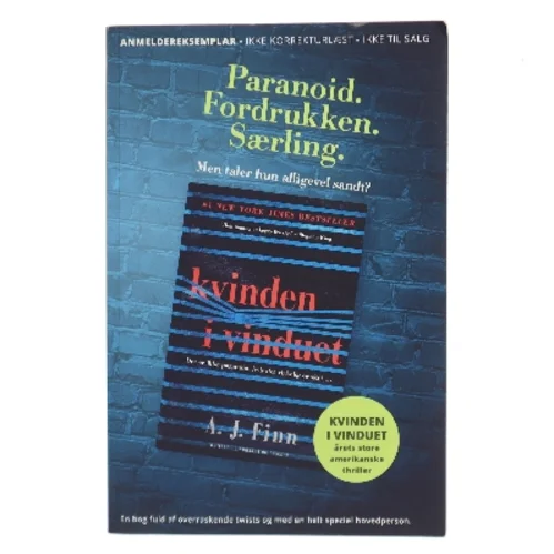 Kvinden i vinduet af A. J. Finn (Bog)