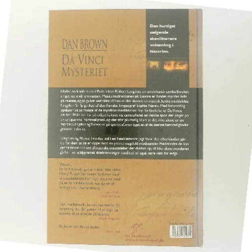 Da Vinci Mysteriet af Dan Brown (Bog)