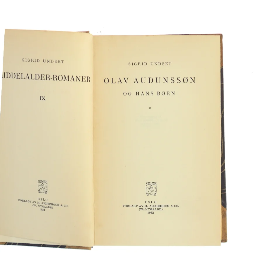 Olav Audunssøn og hans børn af Sigrid Undset (Bog)