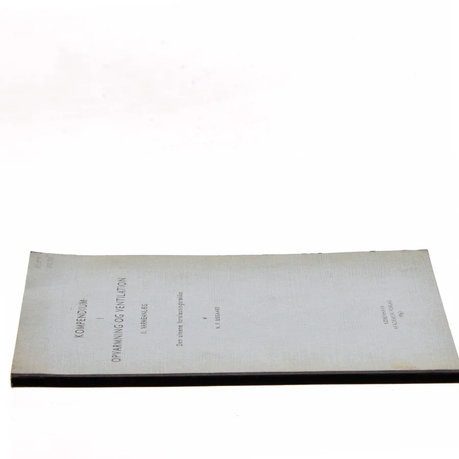 Kompendium i opvarmning og ventilation. II. Varmeanlæg af N. F. Bisgaard (Bog)