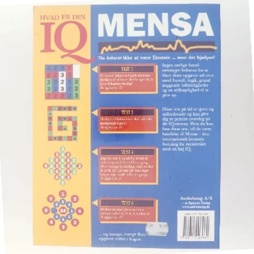 Mensa - hvad er din IQ : over 200 opgaver der udfordrer din IQ (Bog)